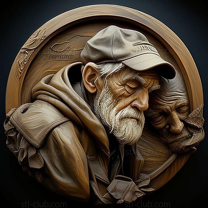 3D model Gregory Frank Harris American artist (STL)